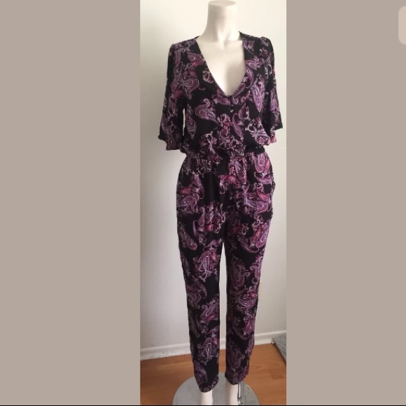 Anthropologie Pants - NWOT Anthropologie Ella Moss Boho Paisley Jumpsuit